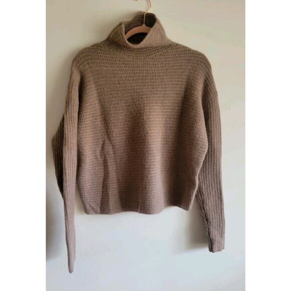 Ralph Lauren Wool/Cashmere Black Label Brown Mockneck Sweater Small